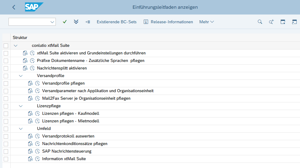 Umfangreiche Einstellungsmöglichkeiten zum Mailversand im Customzing